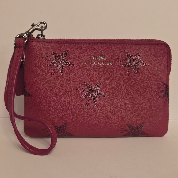 Coach Star Canyon Wristlet - Discontinued - Cranberry - Picture 1 of 4
